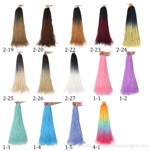 Wholesale Ombre Prelooped Passion Twist Water Wave Hair Synthetic Crochet Hair Braids Natural Passion Spring Twist For African